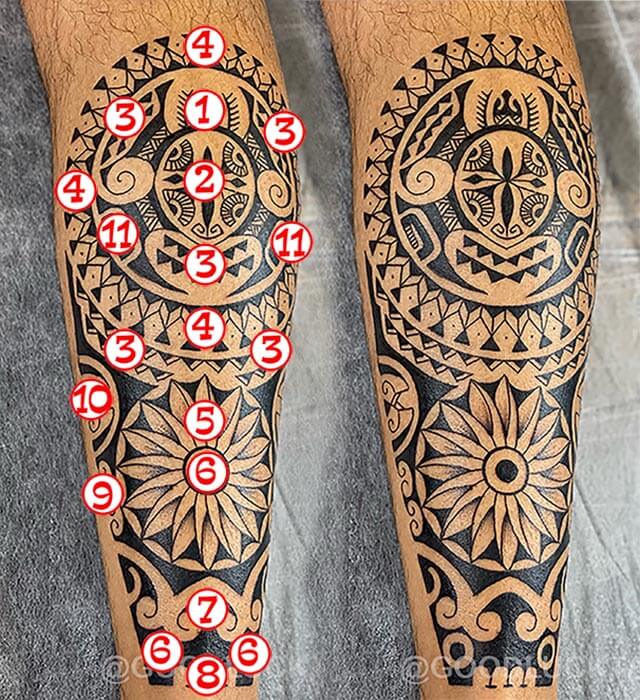 Tatuagem Polinésia - Família - Proteção